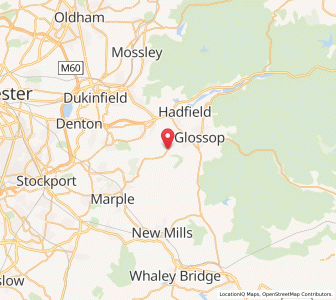 Map of Charlesworth, EnglandEngland