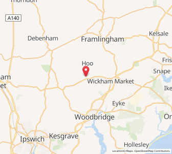 Map of Charsfield, EnglandEngland