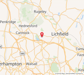 Map of Chasetown, EnglandEngland