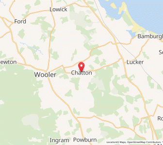 Map of Chatton, EnglandEngland