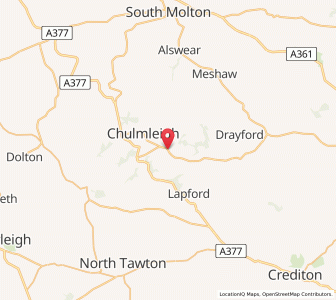 Map of Chawleigh, EnglandEngland