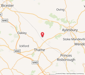 Map of Chearsley, EnglandEngland