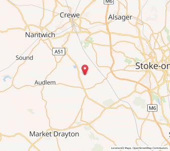 Map of Checkley, EnglandEngland