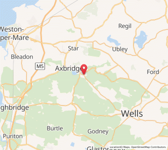 Map of Cheddar, EnglandEngland
