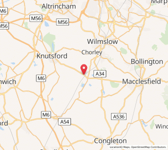 Map of Chelford, EnglandEngland