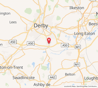 Map of Chellaston, EnglandEngland