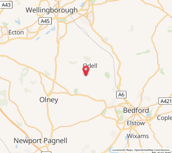 Map of Chellington, EnglandEngland