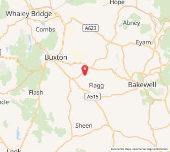 Map of Chelmorton, EnglandEngland