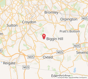 Map of Chelsham, EnglandEngland