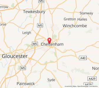 Map of Cheltenham, EnglandEngland