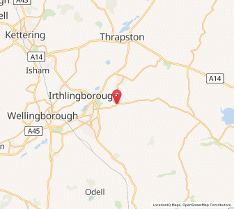 Map of Chelveston, EnglandEngland