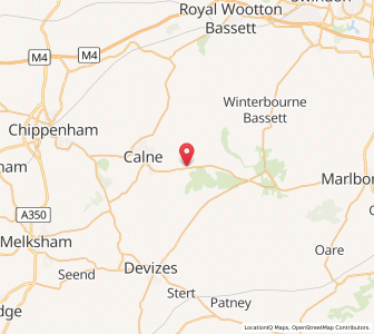 Map of Cherhill, EnglandEngland