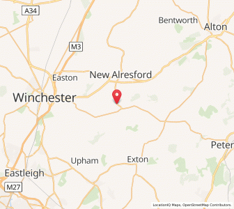 Map of Cheriton, EnglandEngland