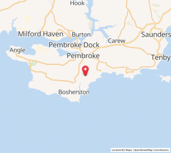Map of Cheriton, WalesWales