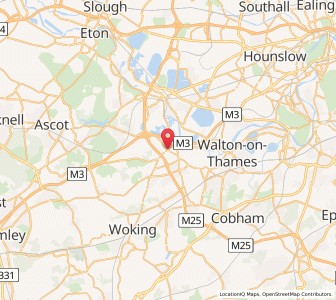 Map of Chertsey, EnglandEngland