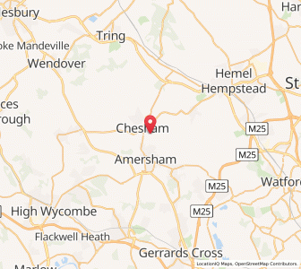 Map of Chesham, EnglandEngland