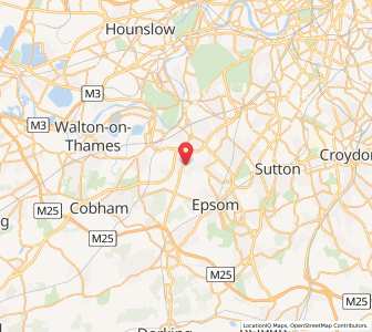 Map of Chessington, EnglandEngland