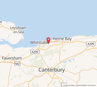 Map of Chestfield, EnglandEngland