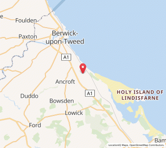 Map of Cheswick, EnglandEngland