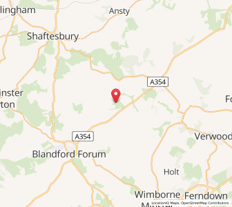 Map of Chettle, EnglandEngland