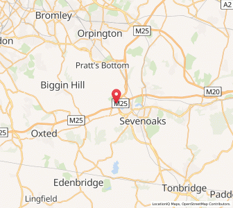 Map of Chevening, EnglandEngland