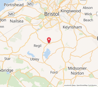 Map of Chew Magna, EnglandEngland