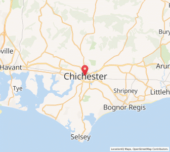 Map of Chichester, EnglandEngland