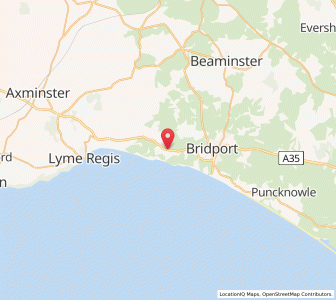 Map of Chideock, EnglandEngland