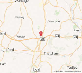 Map of Chieveley, EnglandEngland
