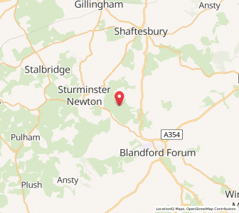Map of Child Okeford, EnglandEngland