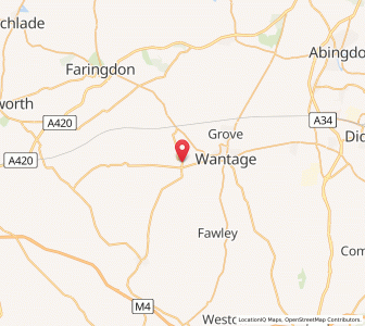 Map of Childrey, EnglandEngland