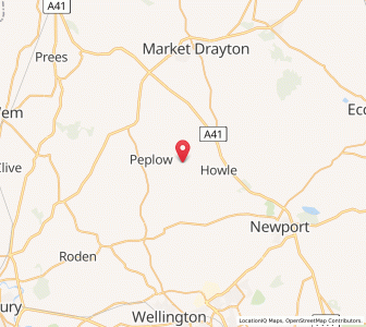 Map of Childs Ercall, EnglandEngland