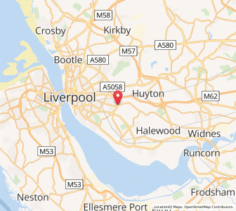 Map of Childwall, EnglandEngland