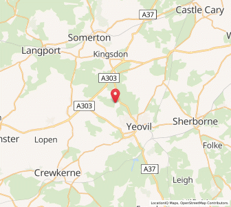 Map of Chilthorne Domer, EnglandEngland