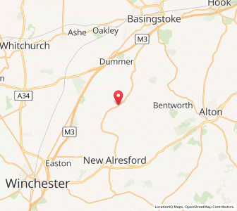 Map of Chilton Candover, EnglandEngland