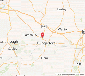 Map of Chilton Foliat, EnglandEngland
