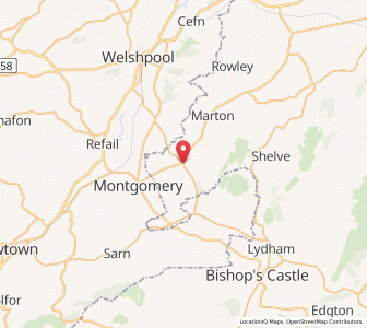 Map of Chirbury, EnglandEngland