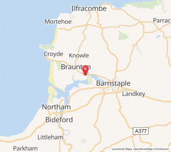 Map of Chivenor, EnglandEngland