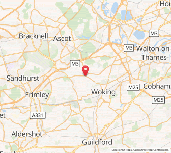Map of Chobham, EnglandEngland