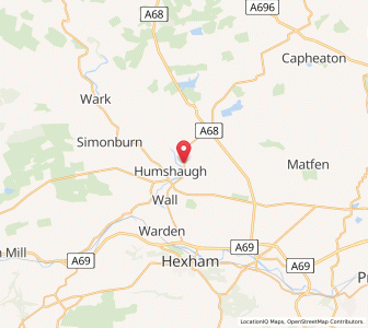 Map of Chollerton, EnglandEngland