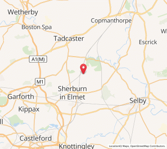 Map of Church Fenton, EnglandEngland