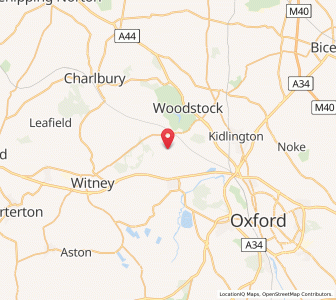 Map of Church Hanborough, EnglandEngland