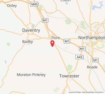 Map of Church Stowe, EnglandEngland