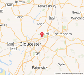 Map of Churchdown, EnglandEngland