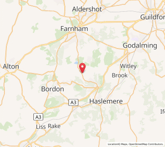 Map of Churt, EnglandEngland