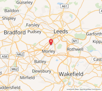 Map of Churwell, EnglandEngland