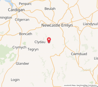 Map of Cilrhedyn, WalesWales