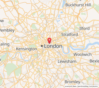 Map of Cité de Londres, EnglandEngland