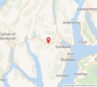 Map of Clachaig, ScotlandScotland