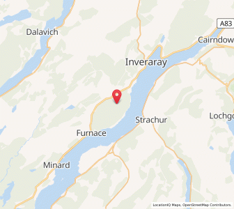 Map of Claonairi, ScotlandScotland